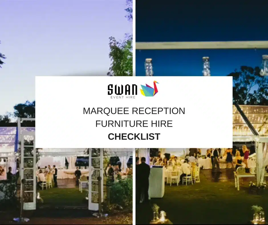 Wedding Hire Checklist