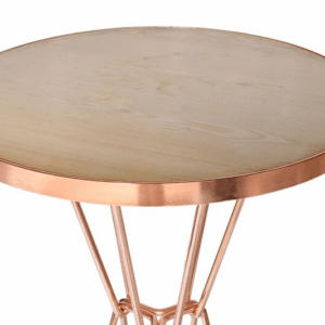 Copper Hairpin Cocktail Bar Table - Image 2