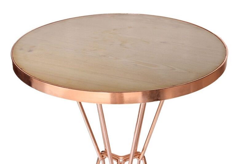 Copper Hairpin Cocktail Bar Table