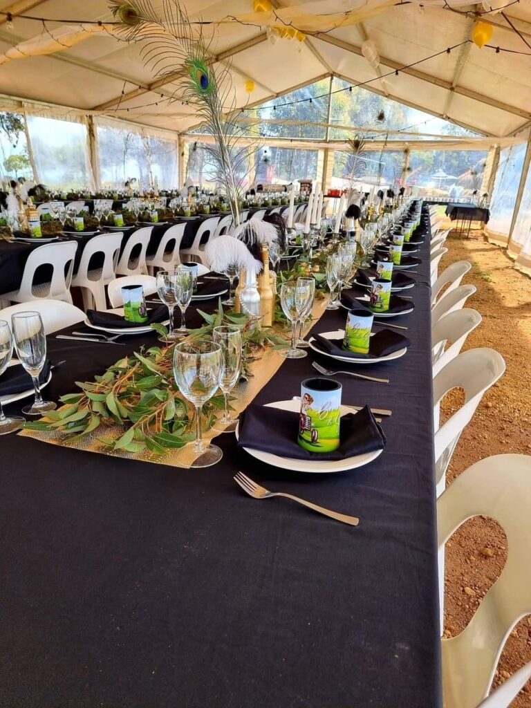 Plastic Chairs - White/Black
