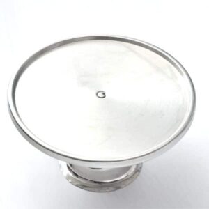 Cake Stand Chrome with Dome Cover - Image 1