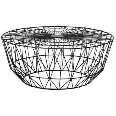 Wire Coffee Table - Black