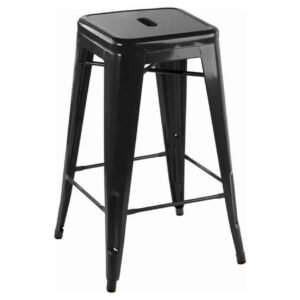 Tolix Stool - Black - Image 1