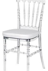 Napoleon Chair - White/Clear - Image 1