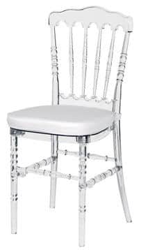 Napoleon Chair - White/Clear
