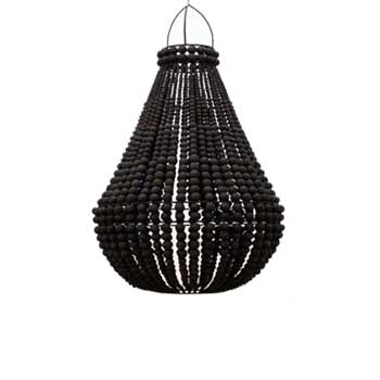 Black Beaded Chandelier