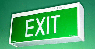 Illuminated Emergency Exit Sign