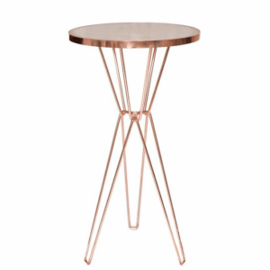 Copper Hairpin Cocktail Bar Table - Image 1