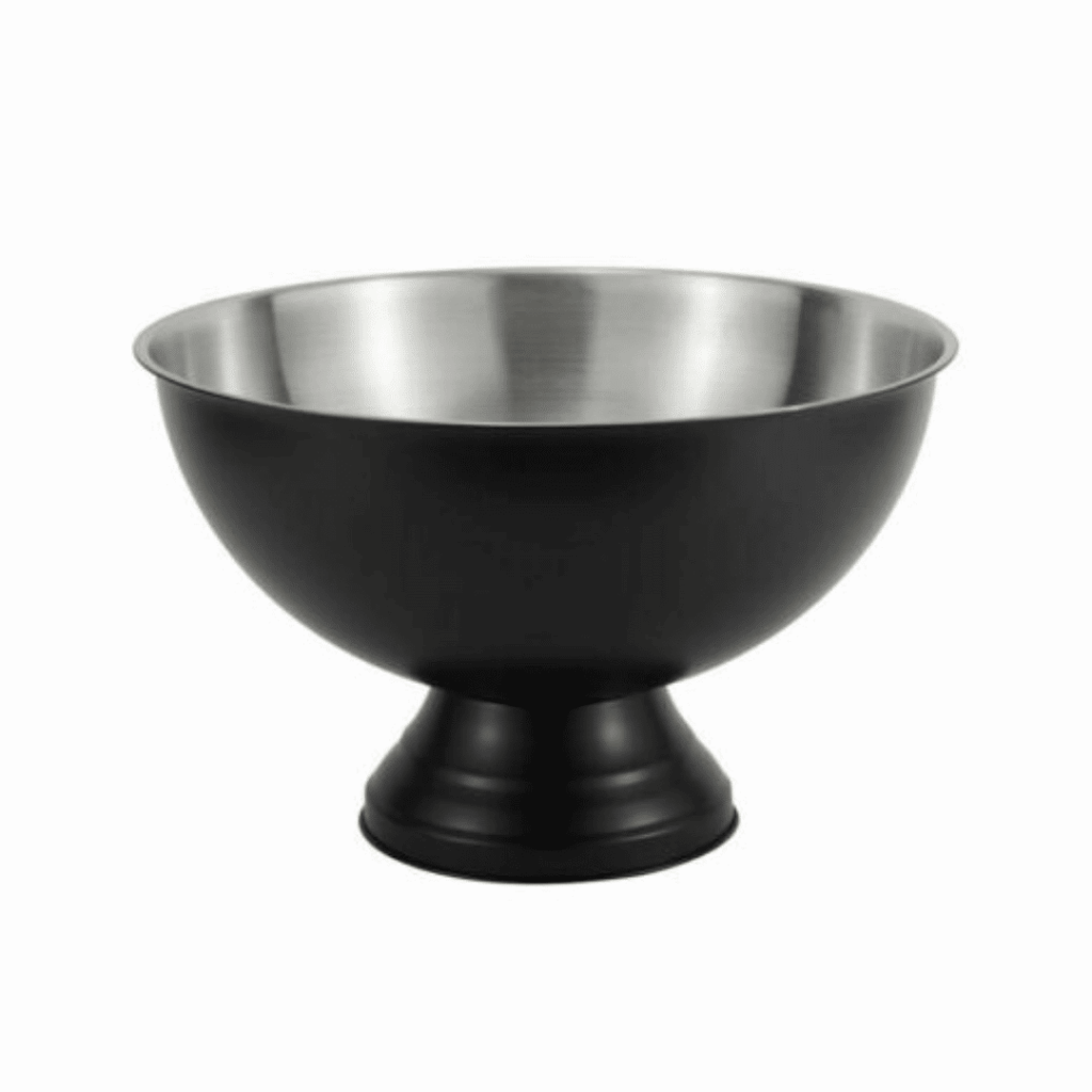 Wine Chiller or Punch Bowl - Black and Chrome