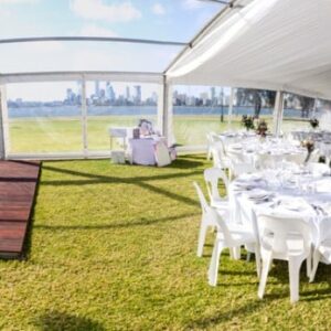 Plastic Chairs - White/Black - Image 3